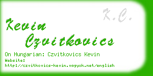 kevin czvitkovics business card